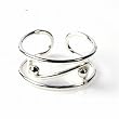 STERLING SILVER TOE RING - 6mm