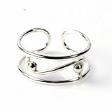 STERLING SILVER TOE RING - 6mm