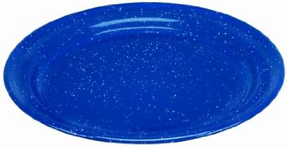 Cinsa 312910 Camp Ware Dinner Plate, 12-3/4-Inch, Royal Speckled Blue