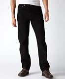 Levis Mens 550 Relaxed Fit Jean, Black, 42x32