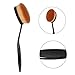Queentools Professional 10-Piece Soft Oval Makeup Brush Set for women