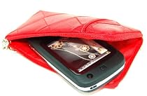 Blackberry 8310 Curve :: U-Bop zPOUCH Dual Corner Zip Carrying Case (Lip Red)