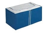 WENKO 4380631100 Jumbo-Box Air - atmungsaktives Vlies, 91 x 48 x 53 cm, dunkelblau