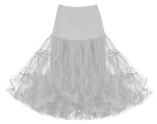 Lindy Bop Classic 26" Organza Net Mesh Tulle Petticoat for Rockabilly Swing Dresses