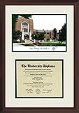 IMAGE OF Purdue University Scholar Scholar Mahogany Framed Lithograph w/Diploma Opening