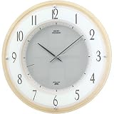 SEIKO CLOCK (セイコークロック) 掛け時計 プレミアム ソーラープラス ソーラー 電波時計 ツイン・パ 木枠 LS227Bの画像