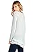 12 Ami Solid Long Knit Chiffon Hem Tunic Top Light Blue XXL