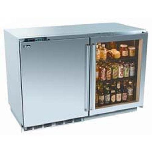 Perlick Hp48ro s 1l 3r 12.0 Cu. Ft. Capacity Double Refrigerators Stainless Steel Left Door / Glass Right Door / Stainless Steel Cabinet