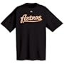 Houston Astros Official Wordmark Short Sleeve T-Shirt (Medium, Black)