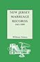 New Jersey Marriage Records, 1665-1800