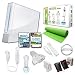 Nintendo Wii White Holiday Fit Bundle with Yoga Mat, Boxing Gloves, and More
