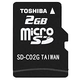 【2GB】 東芝 CLASS4対応 microSDカード ハイスピードタイプ　海外パッケージ品【並行輸入品】SD-C02GR6W4