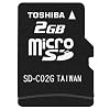 ���� TOSHIBA microSD 2GB �o���N�i