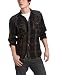 Roar Men's Results Button Down Shirt, Brown, X-Large