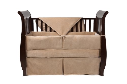 American Baby Company Organic Cotton 4-Piece Crib Set, Mocha American Baby Company Organic Cotton 4-Piece Crib Set, Mocha