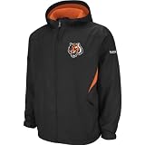 Reebok Cincinnati Bengals Youth Sideline Momentum Midweight Jacket Large