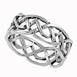 Sterling Silver Celtic Woven Band Ring
