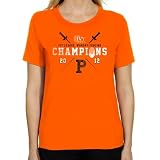 NCAA Princeton Tigers Ladies 2012 Ivy League Women's Fencing Champions Classic Fit T-Shirt - Orange