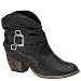 MIA Women's Outlaw Western Boot,Black Leather,8.5 M US