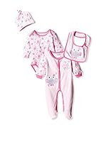 Pitter Patter Baby Gifts Conjunto (Rosa)