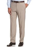 Kenneth Cole REACTION Men's Smooth Sailing Modern Flat Front Dress Pant,Stone,40x30