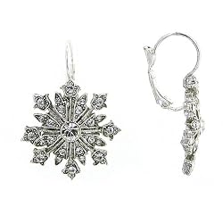 Crystal Fantasy Snowflake Earrings