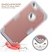 BENTOBEN Compatible with iPhone 5C Case, 5C Case 3 in 1 Hybrid Hard PC and Soft Silicone Shockproof Anti-Scratch Dustproof Heavy Duty Rugged Bumper Full Body Protective Case, Rose Gold & Light Gray