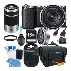 Online Video Camera 2013 : Sony NEX5NK/B - NEX-5N Black SLR Camera w/ 18-55mm & 55-210mm & 16mm Lenses On Line Online Video Camera 2013 : Sony NEX5NK/B - NEX-5N Black SLR Camera w/ 18-55mm & 55-210mm & 16mm Lenses On Line