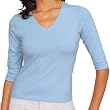 Port Authority - Ladies 3/4 Sleeve V-Neck T-Shirt (L341V)