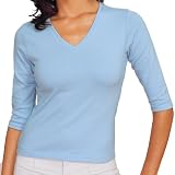 Port Authority - Ladies 3/4 Sleeve V-Neck T-Shirt (L341V)