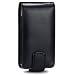 Negra Funda de Cuero para Sony Ericsson Xperia Mini Pro SK17i - Flip Case Cover + 2 Protectores de Pantalla