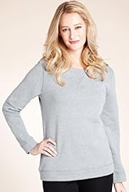 Crew Neck Plain Sweat Top