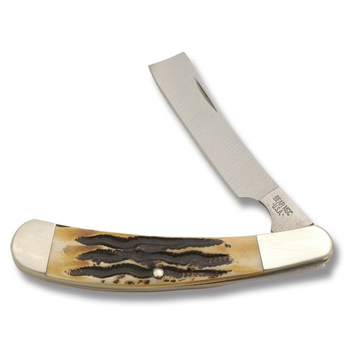 Bear Razor with India Stag Bone Handle Bear Razor with India Stag Bone Handle Hunting Knives