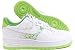 NIKE AIR FORCE 1 ONE WOMENS 315115-118 (7.5, White/White Citron-Chlorophyll)