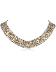 Lucky Brand "Jan14 Lotus Caseline" Beaded Collar Necklace