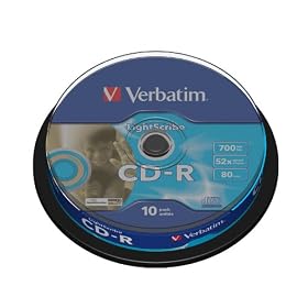 Verbatim 43441 CD-R80 52x L/scribe 10pk