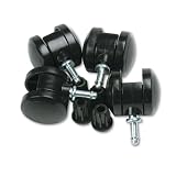 Caster Set for File Chests, Black, 4/Set RUB44000