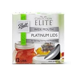 Ball 61175 Platinum wide mouth lids, box of 12