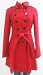 Guess Belted Wool Coat, Jacket, Rouge Small, Mw449