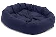 Dog Gone Smart Bed Canvas Donut Pet Bed, Navy, Small, 27"