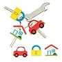 House, Car & Lock Set of 3 Key Toppers