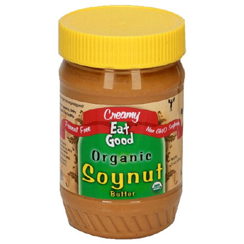 Eatgood Organic Soy Nut Butter, Creamy, 15-Ounce Jars (Pack of 6) by Eat Good