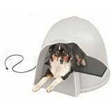K&H Manufacturing Igloo Style Heated Pad Small Black 11.5-Inch by 18-Inch 40 Watts