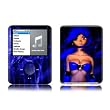 Ghost Blue Design Protective Decal Skin Sticker for Apple iPod nano 3G (3rd Generation) 4GB/ 8GB Player