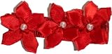 Posies Accessories Three Pretty Pearl Hair Clippie Red