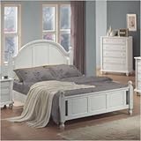 Kayla Bedroom Set in Distressed White Size: California King
