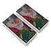 Christmas Holiday Santa Making His Rounds Eraser Set of 2