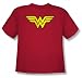 Search : WONDER WOMAN LOGO Kids Size Red Youth T-shirt Tee Shirt