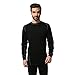 Sportown®Men's Merino Wool Lightweight Long Sleeve Crew Base Layer Top