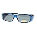Womens Polarized Fit Over Glasses Sunglasses Rhinestones Rectangle